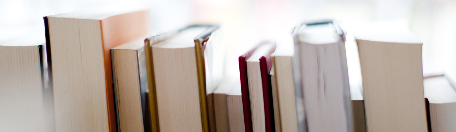 a row of books